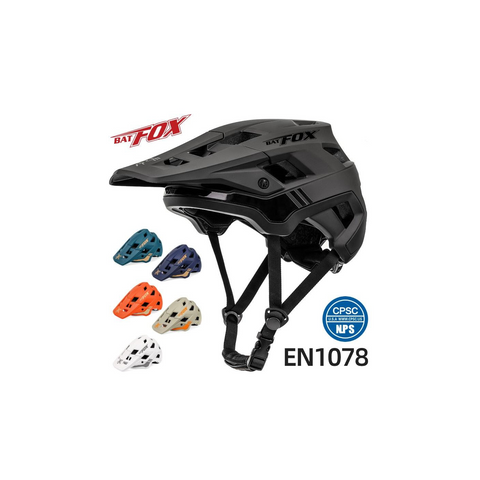 BATFOX Helmet cycling men's bicycle helmet MTB casco bicicleta Mountain bike casco ciclismo hombre Matte black cycling helmets