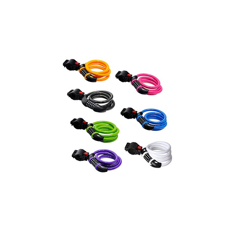 Bike Lock, GoFriend Bicycle Lock High Security 5 Digit Resettable Combination Coiling Cable Lock Best for Bicycle Outdoors, 1.2mx12mm (Black)