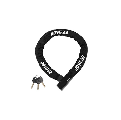 Bowfar Bike Lock, 100cm Anti-Theft Bicycle Lock with 3 Keys, Bike Locks Security Level 7, Heavy Duty Chain Lock for Bike, Bicycle, Motorcycle, Scooter, Door, Gate, Fence