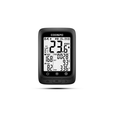 COOSPO BC107 Bike Computer GPS Wireless Bicycle Odometer Speedometer 2.4inch Bluetooth5.0 ANT Waterproof GPS BDS