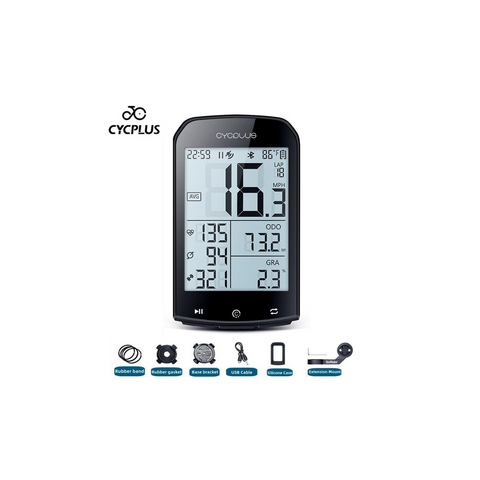 CYCPLUS M1 Bicycle Computer GPS Wireless Odometer Mountain Bike Road Cyclocomputer Speedometer Cycling Cadence Heart Rate Sensor