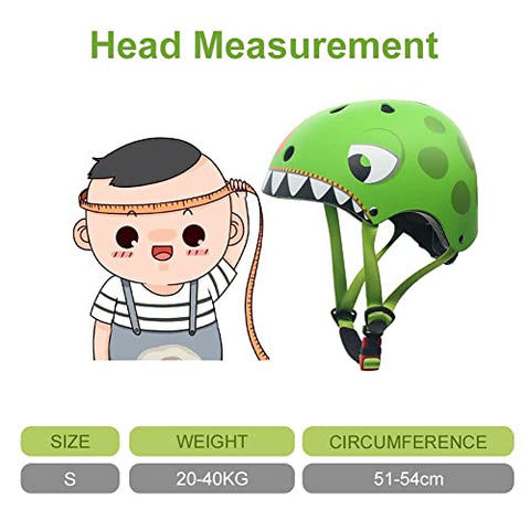 Kids Helmet Boys Girls Lightweight Bike Helmet and Pad sets, Multi-Sport Safety Toys 2 3 4 5 Years Old Children Cartoon Adjustable Helmet Elbow Knee Pads Protection Gear for Skateboard Scooter Skating