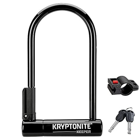 Kryptonite Keeper 12 STD w/bracket Lock - Black, Standard