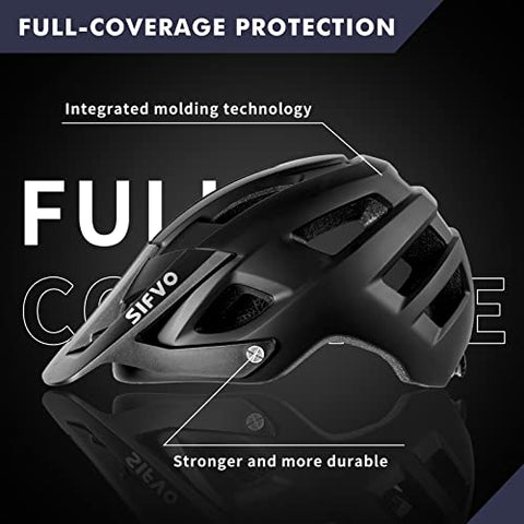 Bike Helmet Men and Women, SIFVO Cycle Helmet mtb Helmet Bicycle Helmet with Visor, Allround Cycling Helmets Road Bike Helmet Adult Bike Helmet Lightweight & Breathable 【M/L】