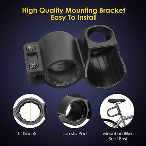 Bike Lock,20mm Heavy Duty Combination Bicycle u Lock Shackle 4ft Length Security Cable with Sturdy Mounting Bracket and Key Anti Theft Secure Locks