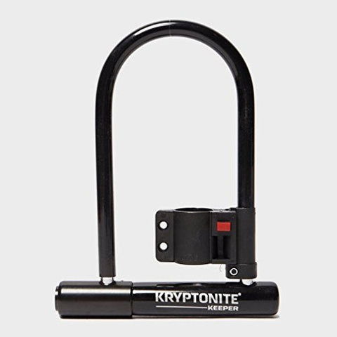 Kryptonite Keeper 12 STD U-Lock with Bracket - Black