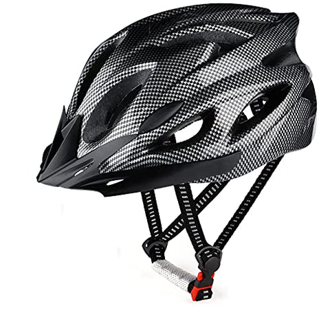 RaMokey Cycle Helmet, Lightweight Bicycle Helmet, Adjustable Mountain & Road Bike Helmets for Adults, 18 Vents with Adjustable Strap & Detachable Visor for Mens Womens(Head Size58-62cm)