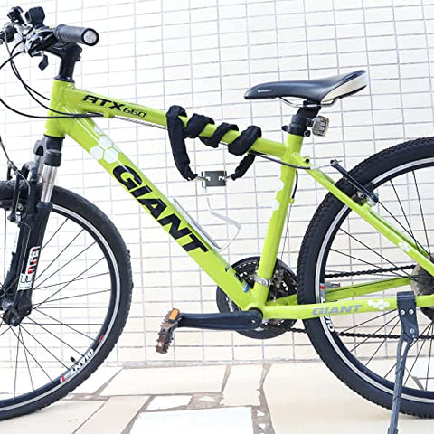 Bike Lock Heavy Duty, [3 Keys] Diyife 1m Anti-Theft High Security Chain Lock, Weatherproof Bicycle Lock Padlock for Bike Bicycle, Motorcycle, Scooter, Door, Gate, Fence