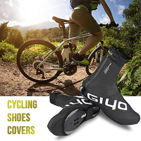 Lixada Winter Cycling Lock Shoes Cover MTB Road Bike Overshoes Waterproof Windproof Warm Fleece Cycling Shoes Covers Bike Shoes Protector