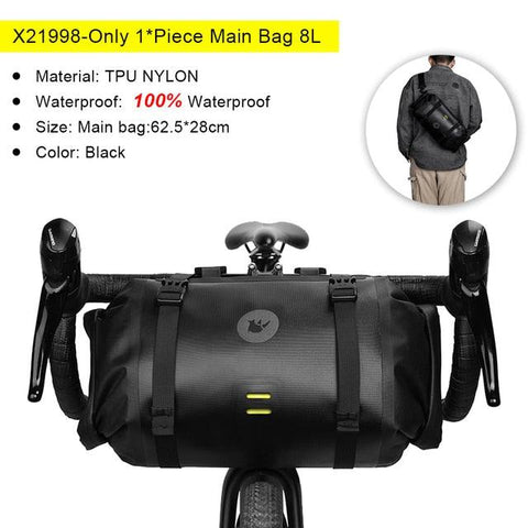 Rhinowalk Bike Handlebar Bag Waterproof Big Capacity 4L-12L  Frame Front Tube Cycling Bag Trunk Pannier Bike Accessories