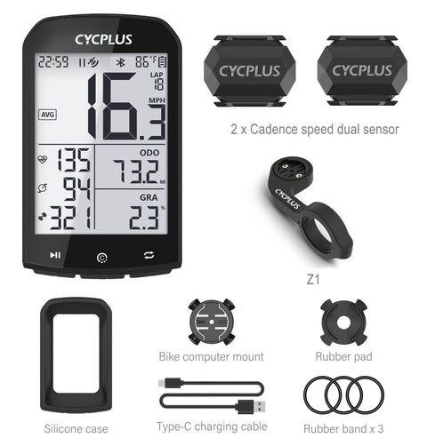 CYCPLUS M1 Cycling GPS Bicycle Speedometer Bike Computer Bluetooth 4.0 ANT+ IPX6 Odometer Bike Accessories