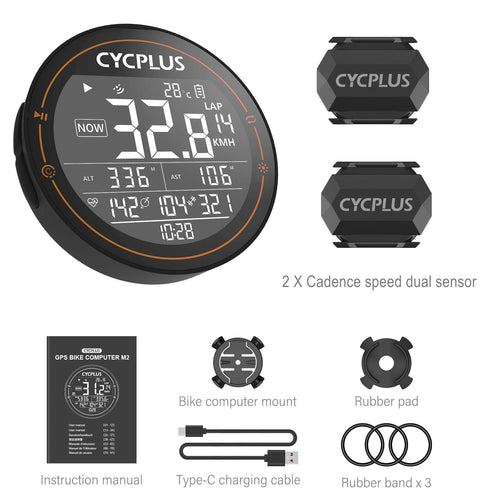 CYCPLUS M2 GPS Bicycle Computer Cycling Speedometer Bike Accessories Speed Odometer Waterproof Bluetooth ANT for Road Bike MTB