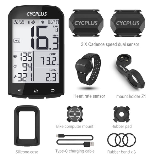 CYCPLUS M1 Cycling GPS Bicycle Speedometer Bike Computer Bluetooth 4.0 ANT+ IPX6 Odometer Bike Accessories