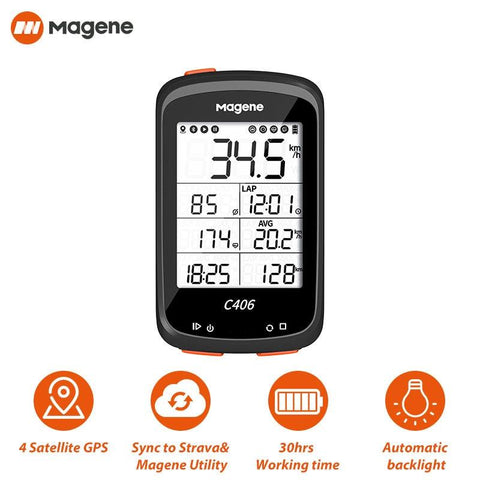 Magene C406 Bike GPS Computer C406 Pro  MTB Road Cycle Smart Wireless Waterproof Speedometer Bicycle Odometer Stra