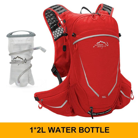 Outdoor sports backpack 16L, running, hydrating, hiking, cycling, with 2L water bag