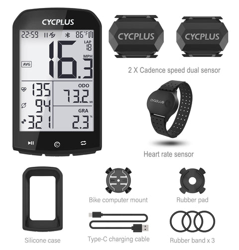CYCPLUS M1 Cycling GPS Bicycle Speedometer Bike Computer Bluetooth 4.0 ANT+ IPX6 Odometer Bike Accessories