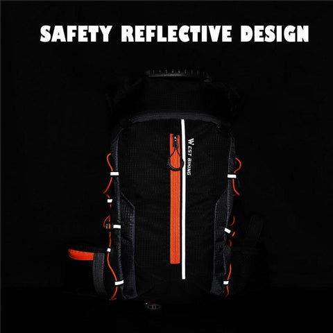 WEST BIKING Waterproof Bicycle Bag Reflective Outdoor Sport Backpack Mountaineering Climbing Travel Hiking Cycling Bag Backpack