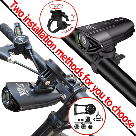 Bike Light Hoisting Rainproof USB MTB Front Lamp Headlight Ultra Flashlight Bicycle Lighting Flashlight Led Bike Accessories