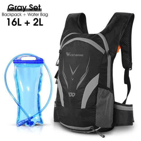 WEST BIKING Waterproof Bicycle Bag Reflective Outdoor Sport Backpack Mountaineering Climbing Travel Hiking Cycling Bag Backpack
