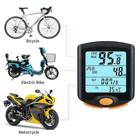 Waterproof Bicycle Computer Wireless And Wired Road MTB Bike Cycling Odometer Stopwatch Speedometer Watch Digital Bike Compute