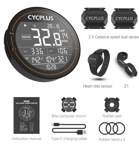 CYCPLUS M2 GPS Bicycle Computer Cycling Speedometer Bike Accessories Speed Odometer Waterproof Bluetooth ANT for Road Bike MTB