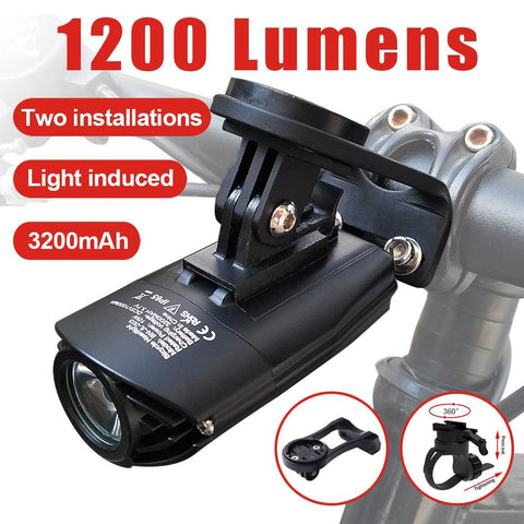 Bike Light Hoisting Rainproof USB MTB Front Lamp Headlight Ultra Flashlight Bicycle Lighting Flashlight Led Bike Accessories