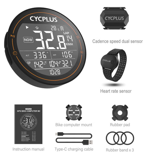 CYCPLUS M2 GPS Bicycle Computer Cycling Speedometer Bike Accessories Speed Odometer Waterproof Bluetooth ANT for Road Bike MTB