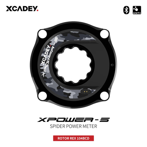 XCADEY XPOWER-S Road Bicycle Bike MTB Spider Power Meter For SRAM ROTOR RaceFce Crank Chainring 104BCD 110BCD