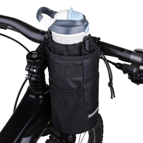 Rhinowalk Bike Bag Handlebar Stem Bag Cycling Water Bottle Carrier Pouch Riding Insulated Kettle Bag Touring Commuting MTB Pack