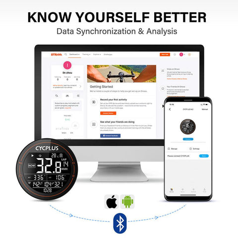 CYCPLUS M2 GPS Bicycle Computer Cycling Speedometer Bike Accessories Speed Odometer Waterproof Bluetooth ANT for Road Bike MTB