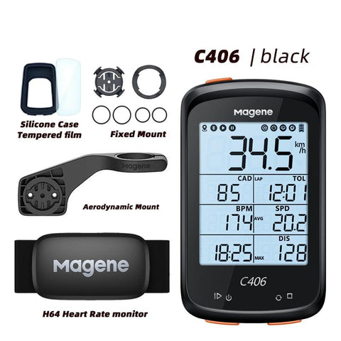 Magene C406 Bike GPS Computer C406 Pro  MTB Road Cycle Smart Wireless Waterproof Speedometer Bicycle Odometer Stra