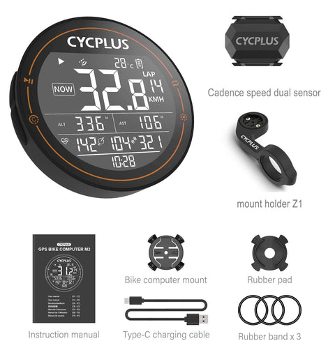 CYCPLUS M2 GPS Bicycle Computer Cycling Speedometer Bike Accessories Speed Odometer Waterproof Bluetooth ANT for Road Bike MTB