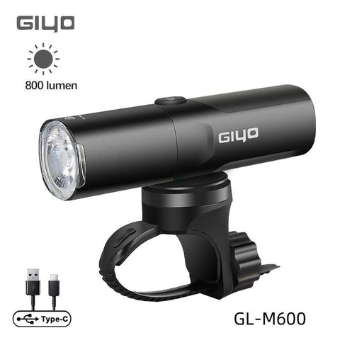 Giyo 400-1500LM Bicycle Front Lighting German Standard Headlamp Rotatable Lens USB Charge IP66 Waterproof Anti-Glare Bike Light