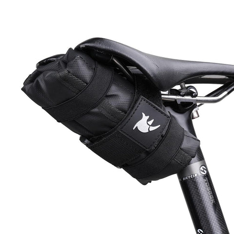 Rhinowalk Bicycle Bag Tool Bag Top Front Tube Frame Bag Burrito Pack Pouch Cycling Accessories Black MTB Bike Rear Tool Kits
