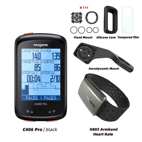 Magene C406 Bike GPS Computer C406 Pro  MTB Road Cycle Smart Wireless Waterproof Speedometer Bicycle Odometer Stra