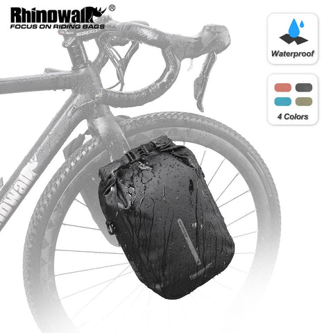 Rhinowalk Bike Quick Release Fork Bag Waterproof 4L 6L Cycling Bicycle Front Pack Mount Electric Scooter Storage Vehicle Bag