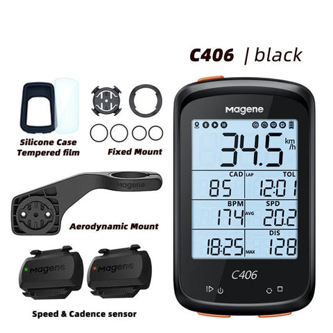 Magene C406 Bike GPS Computer C406 Pro  MTB Road Cycle Smart Wireless Waterproof Speedometer Bicycle Odometer Stra