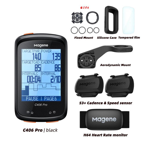 Magene C406 Bike GPS Computer C406 Pro  MTB Road Cycle Smart Wireless Waterproof Speedometer Bicycle Odometer Stra