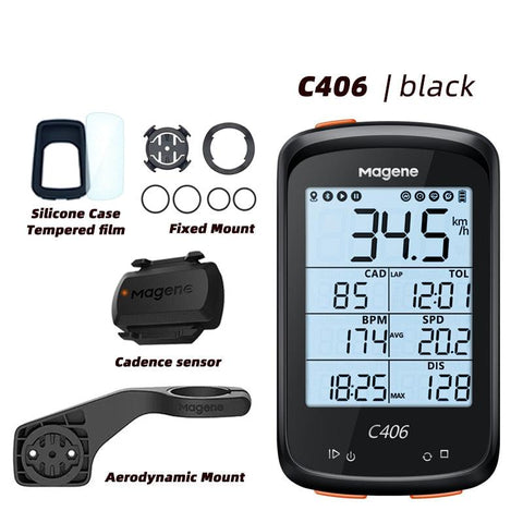 Magene C406 Bike GPS Computer C406 Pro  MTB Road Cycle Smart Wireless Waterproof Speedometer Bicycle Odometer Stra