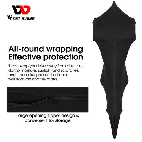 WEST BIKING Full Bicycle Protector Cover MTB Road Bike Dustproof Scratch-proof Storage Bag Bike Frame Wheel Protection Equipment