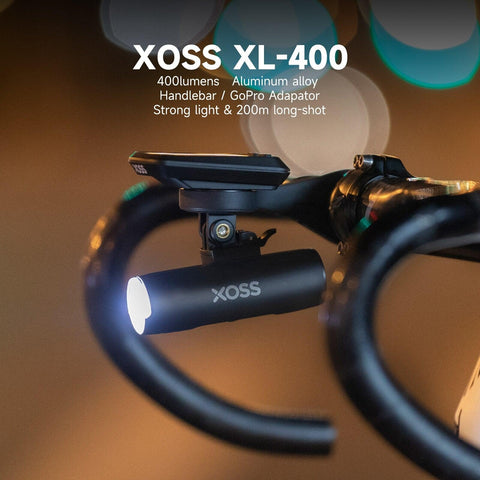XOSS XL400/XL800 Bike Headlight 400/800 Lumen USB Rechargeable Road MTB Front Lamp Bicycle Light Aluminum Ultralight Flashlight