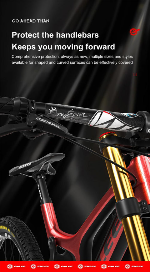 Bicycle Handlebar Protection Sticker MTB Mountain Bike Care Car Sticker Folding Frame Protective Film Anti-scratch PVC Sticker