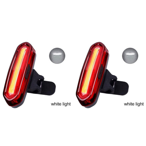 1/2Pcs Bike Taillight  Waterproof COB LED MTB Front Rear Light USB Rechargeable Night Cycling Bicycle Safety Warning Light