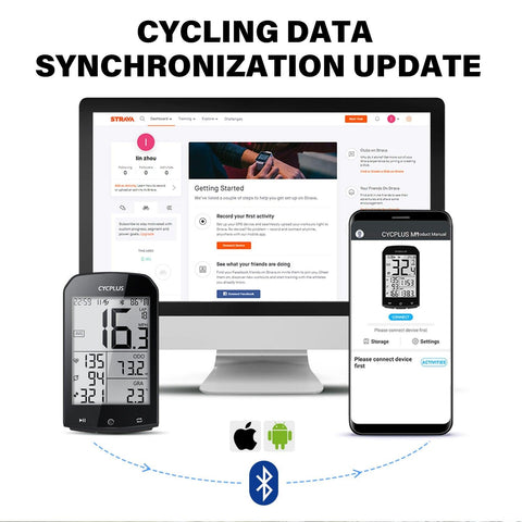 CYCPLUS M1 Cycling GPS Bicycle Speedometer Bike Computer Bluetooth 4.0 ANT+ IPX6 Odometer Bike Accessories