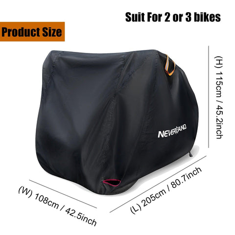 Bicycle Bike Cover For 2 3 bikes Rain Waterproof Dust Snow Sun UV Protector Cover Case For MTB BMX Mountain Hybrid Beach Cruiser