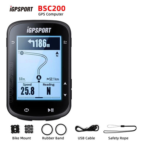 iGPSPORT BSC200 Bike GPS Computer Bicycle Cycling NAV Navigation MTB Road Wireless Speedometer Odometer 2.5 Inch ANT Power Meter