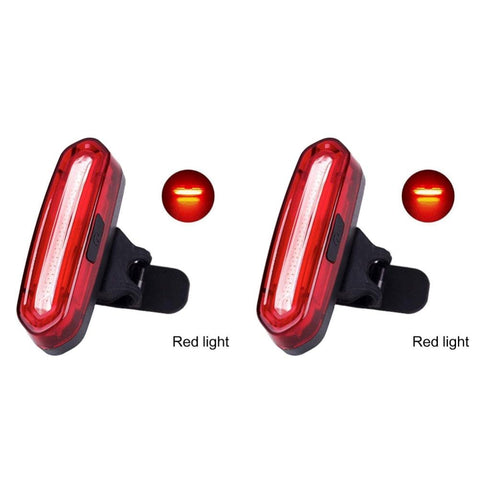 1/2Pcs Bike Taillight  Waterproof COB LED MTB Front Rear Light USB Rechargeable Night Cycling Bicycle Safety Warning Light