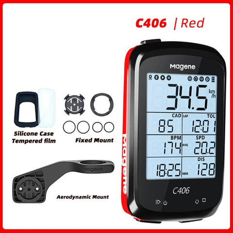 Magene C406 Bike GPS Computer C406 Pro  MTB Road Cycle Smart Wireless Waterproof Speedometer Bicycle Odometer Stra