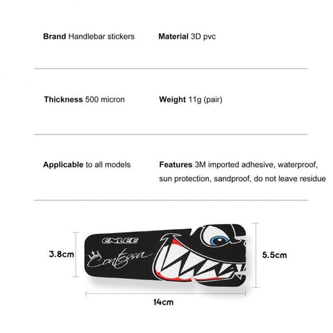 Bicycle Handlebar Protection Sticker MTB Mountain Bike Care Car Sticker Folding Frame Protective Film Anti-scratch PVC Sticker