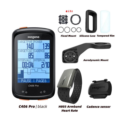 Magene C406 Bike GPS Computer C406 Pro  MTB Road Cycle Smart Wireless Waterproof Speedometer Bicycle Odometer Stra